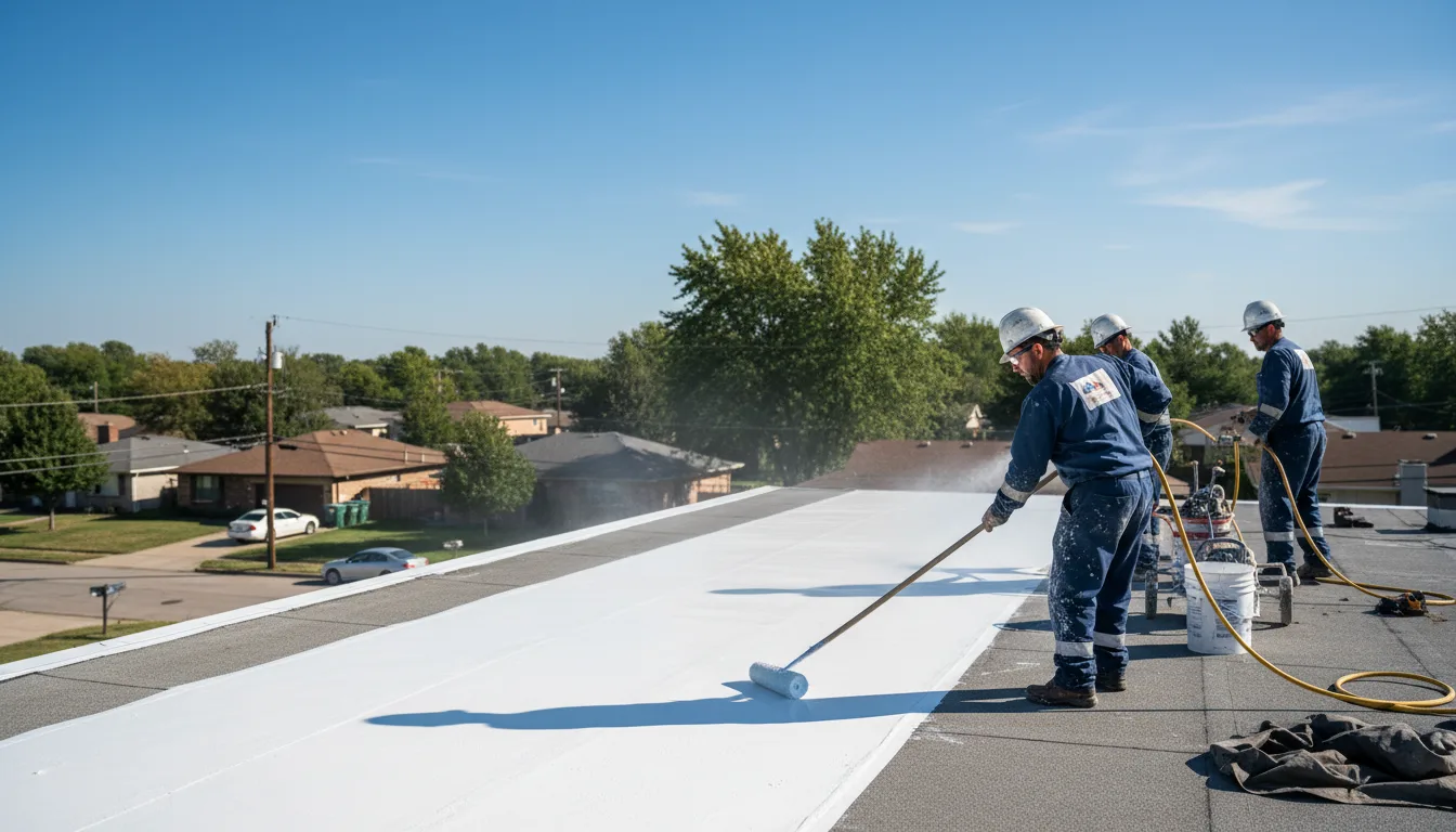 Commercial roof coating in Marlin, TX near me